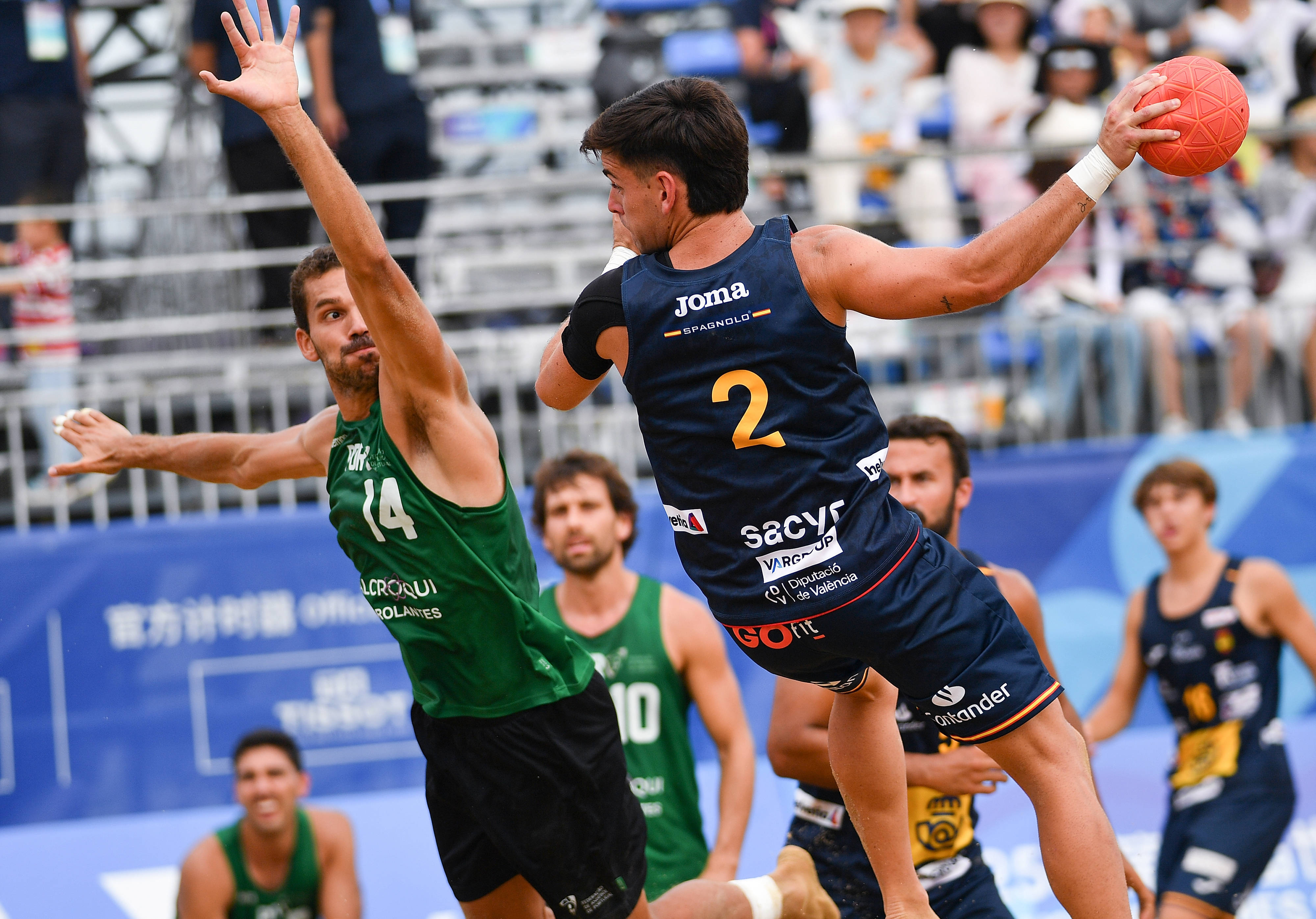 皇冠体育app-（成都世运会）沙滩手球——男子半决赛：葡萄牙队胜西班牙队