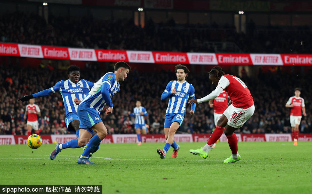 皇冠体育首页-联赛盃(bēi)-萨卡替补破门恩瓦内里建功 阿森纳2-0布莱顿